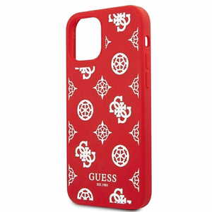 Guess GUHCP12LLSPEWRE iPhone 12 Pro Max 6.7" raudonas/raudonas kietas dėklas Peony kolekcija
