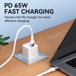 Wozinsky WSTCC1 кабель USB-C USB-C PD 65W 1м - белый