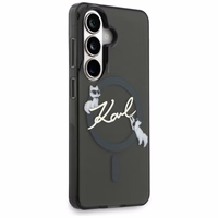 Karl Lagerfeld IML KC Script MagSafe Dėklas for Samsung Galaxy S26 Plus - juodas