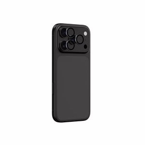 AmazingThing Objektyvo Stiklas iPhone 17 Pro / Pro Max su Pilku Aliuminio Rėmu