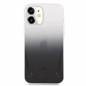 Mercedes Transparent Line dėklas telefonui iPhone 12 mini - juodas