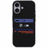 BMW M Silicon Horizontal Line MagSafe deklas, skirtas iPhone 17 - Juodas