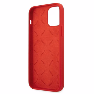 Guess GUHCP12LLSPEWRE iPhone 12 Pro Max 6.7" raudonas/raudonas kietas dėklas Peony kolekcija