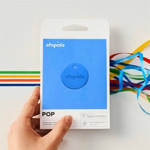 Chipolo POP – Bluetooth sekiklis su keičiama baterija iOS & Android, mėlynas