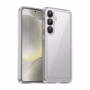 Kosminės erdvės dėklas su geliniu rėmeliu Samsung Galaxy S25+ - skaidrus