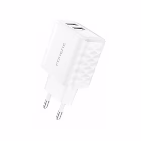 Įkroviklis Foneng EU53 2.4A 2xUSB-A baltas