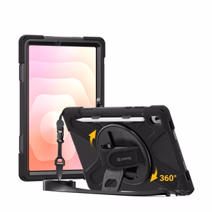 Crong Defender Plus – Rugged dėklas Samsung Galaxy Tab S11 11” (juodas)