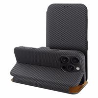 FOLIO šoninis magnetinis knygos tipo dėklas, skirtas IPHONE 16 PLUS, juodas