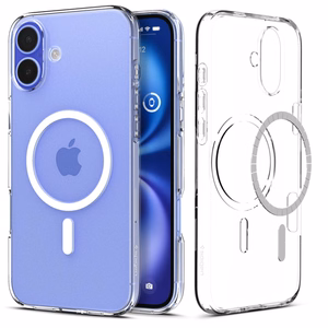 Spigen Liquid Crystal magnetinis dėklas su MagSafe iPhone 16 Plus telefonui – skaidrus