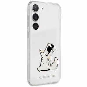 Karl Lagerfeld KLHCS23MCFNRC S23+ S916 permatomas kietasis dėklas Choupette Fun