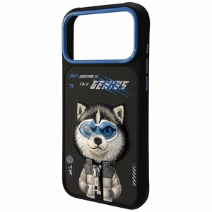 Nimmy Cool&Cute 2.0 vilko dėklas telefonui iPhone 17 Pro Max - juodas
