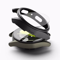 Ringke Slim ir grūdinto stiklo dėklas + stiklo rinkinys Samsung Galaxy Watch 7 44mm - juodas