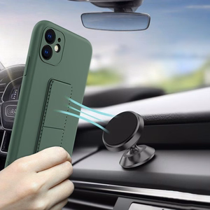 Wozinsky Kickstand Case silikoninis dėklas su stovu Samsung Galaxy M51 juodas