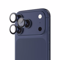 Benks grūdintas stiklas DR Sapphire Lens Protector kamerai iPhone 17 Pro/17 Pro Max (3 lęšiai) mėlynas