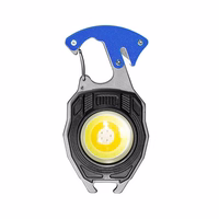 Mini žibintuvėlis LED raktų pakabukas W5147 Type C su 2 atsuktuvo antgaliais mėlynas