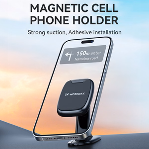 Wozinsky WUMTD magnetinis automobilio prietaisų skydelio telefono laikiklis - juodas