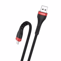 FONENG laidas X82 Micro USB 3A 1M juodas