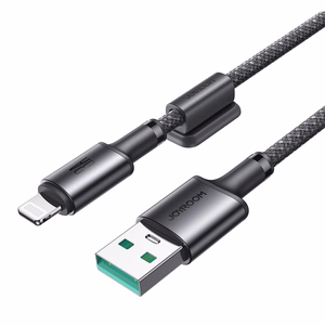 USB kabelis Joyroom SA-50 USB-A to Lightning 3A 1.2m tamsiai pilkas