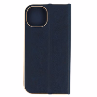 Knygos dėklas su rėmeliu Iphone 12 Pro Max tamsiai mėlynas