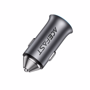 Automobilinis įkroviklis Acefast B16 95W USB-C/USB-A pilkas