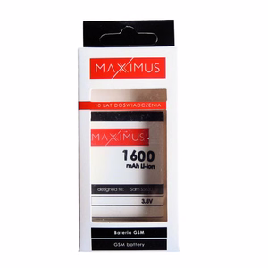 Baterija MAXXIMUS SAM S5830 1600mAh