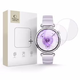Tech-Protect Glass Fit+ 2 dalių grūdinto stiklo rinkinys Huawei Watch GT 6 41mm laikrodžiui - skaidrus