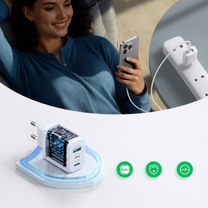 Joyroom JR-TG6 GaN 30W sieninis įkroviklis baltas