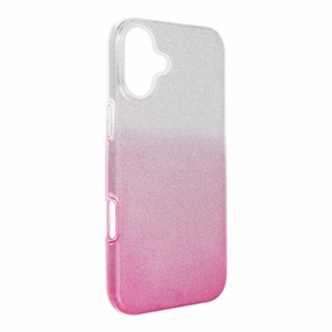 Dėklas telefonui IPHONE 16 Plus (m) - skaidrus rožinis