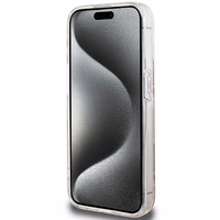 Guess IML GCube Magnetinis dėklas iPhone 15 Pro - rudas