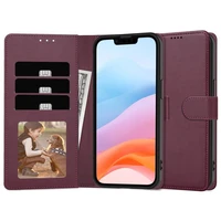 Dėklas Fancy Wallet Samsung A356 A35 5G tamsiai raudonas