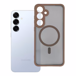 Itin matinis MAG COVER dėklas telefonui su MagSafe skirtas SAMSUNG S25 Plus – rudas