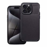 Dėklas telefonui CARBON PREMIUM IPHONE 15 Pro Max juodas