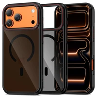 Tech-Protect MagHybrid MagSafe dėklas iPhone 17 Pro juodas ir raudonas