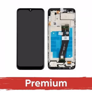 LCD Display Compatible With Samsung A035G A03 (2022) Black with Frame OEM