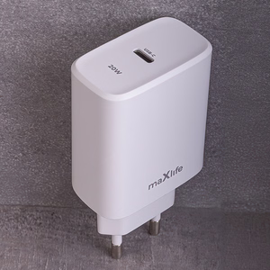 "Maxlife MXTC-10-20C PD QC įkroviklis 1x USB-C 20W, baltas
