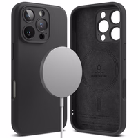 Ringke Silikoninis Magnetinis iPhone 16 Pro Dėklas - Juodas