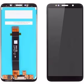 Ekranas Huawei Y5p 2020/Honor 9S su lietimui jautriu stikliuku Black HQ