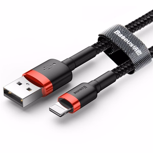 Baseus kabelis Cafule USB - Lightning 3,0m 2A raudonas-juodas