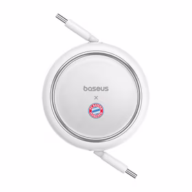 "Baseus" USB-C į USB-C 100 W įkrovimo kabelis (baltas) "Bayern Edition