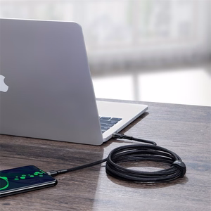 USB kabelis Baseus Cafule PD100W Type-C 2.0m pilkas-juodas CATKLF-ALG1