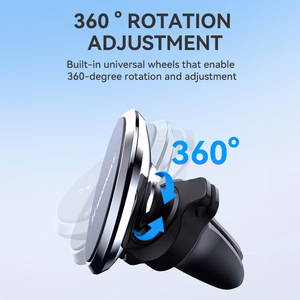 Wozinsky WUMKO magnetinis telefono laikiklis automobilio oro angai - juodas