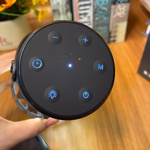 Lempa su bluetooth garsiakalbiu A3 juoda