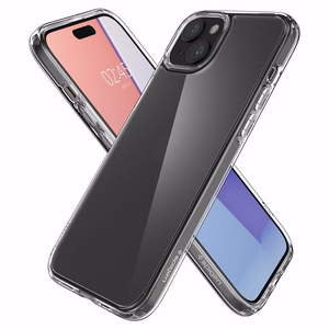 Dėklas telefonui SPIGEN ULTRA HYBRID - IPHONE 15 šalčio skaidrus