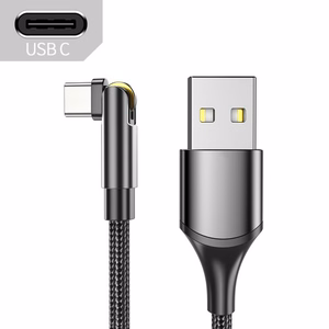 USB laidas Essager Universal (180 kampu) juodas Type-C 100cm (iki 3A)