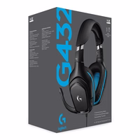 Logitech G 981-000770 Ausinės be mikrofono ir ausinės su mikrofonu Laisvų rankų įranga Vielinis Su lankeliu Žaidimams Juoda, Mėlyna