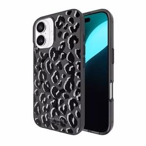 Kate Spade New York „Black City Leopard“ MagSafe dėklas, skirtas Apple iPhone 16