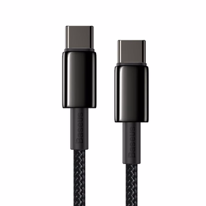 Baseus kabelis Tungsten PD USB-C - USB-C 1,0 m juodas