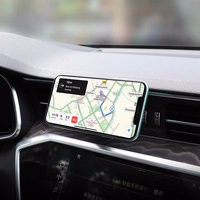 HOCO automobilinis laikiklis magnetinis oro angai CA65 juodas