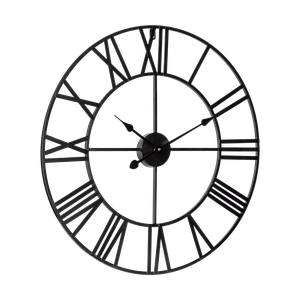 Large aluminium wall clock, 60 cm