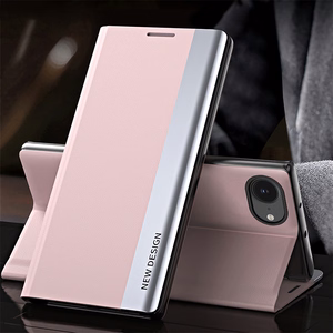 Sleep Pro dėklas telefonui iPhone 16e su atvartu ir stovu - rožinis